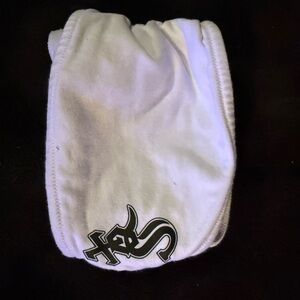PINK Victoria's Secret White Shorts with Black Logo
